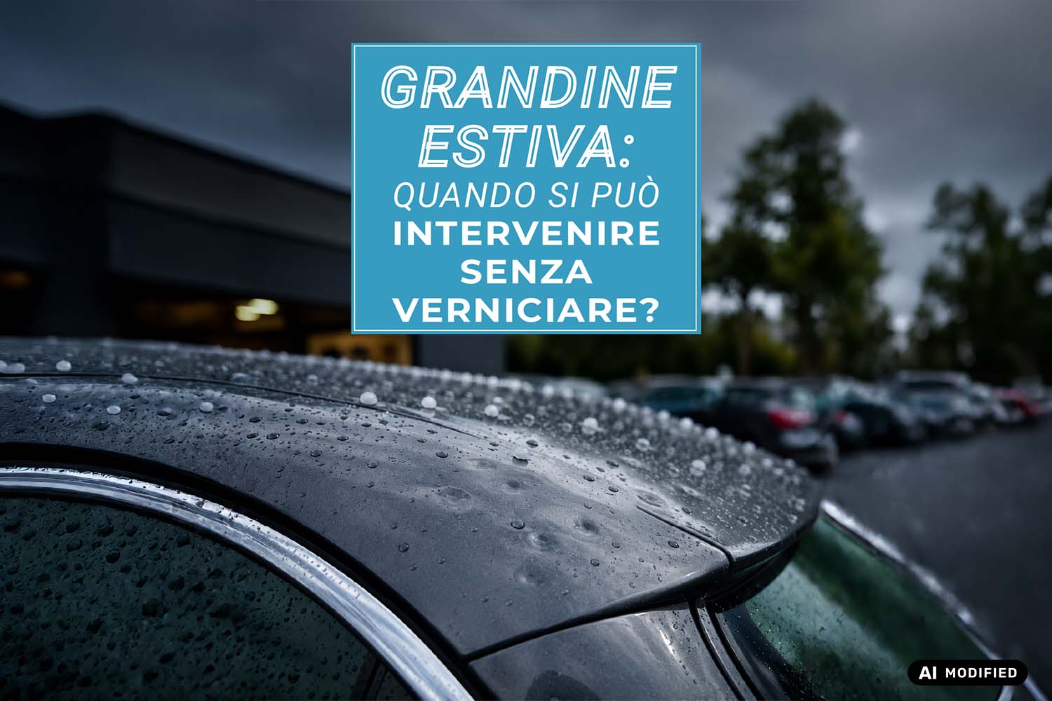 Danni da grandine sull’auto: quando si può riparare senza verniciare